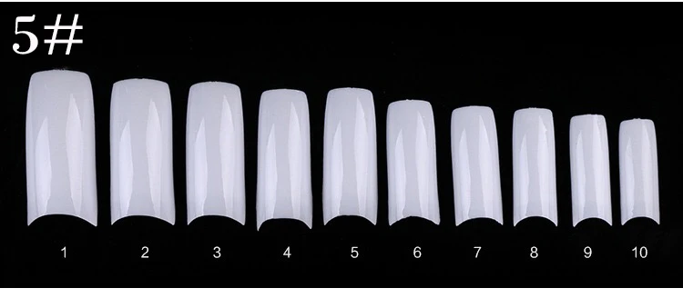 1 Набор, 100 шт., накладные кончики для ногтей, Натуральный прозрачный дизайн ногтей, дисплей, практика, акриловый УФ Гель-лак, инструмент для маникюра