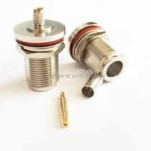 1 шт. разъем Jack n гайка RF коаксиальный преобразователь коннектор обжимной RG58, RG142, RG400, LMR195 прямой, никелированный Новинка