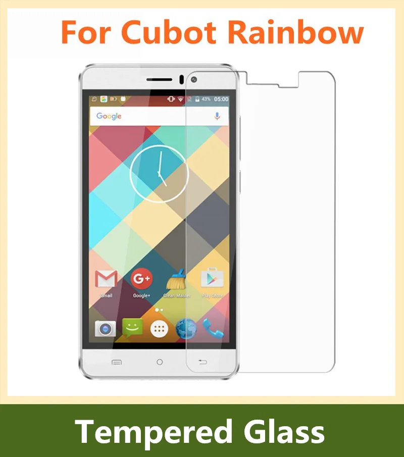 3 шт. закаленное стекло для Cubot Rainbow Защитная пленка чехол 5 0 дюйма | Мобильные