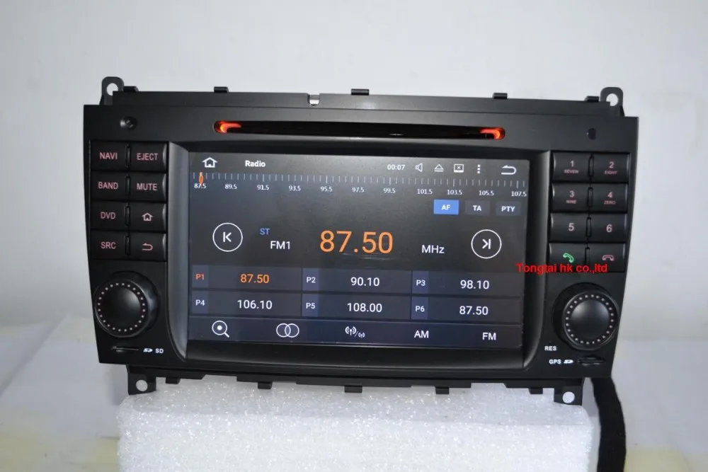 Excellent Android 7.1 for mercedes w209,cls w219 2006-2008 2din car dvd,gps,3G,Wifi,radio,bluetooth,Steering wheel Canbus Free 8g map,mic 17