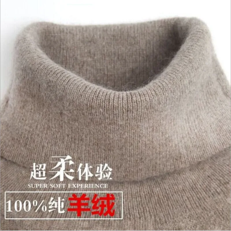 

2018 Fashion Autumn Winter Women Cashmere Sweater Female Soft Warm Wool Pullover Turtleneck Sweater Solid Lady Basic Sweater