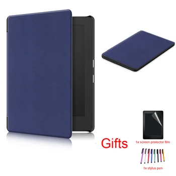 

Solid Case for KOBO Aura H2O Edition 2 6.8" 2017 New,PU Leather Casual Light Weight Protective Stand Cover Funda Case +Film+Pen