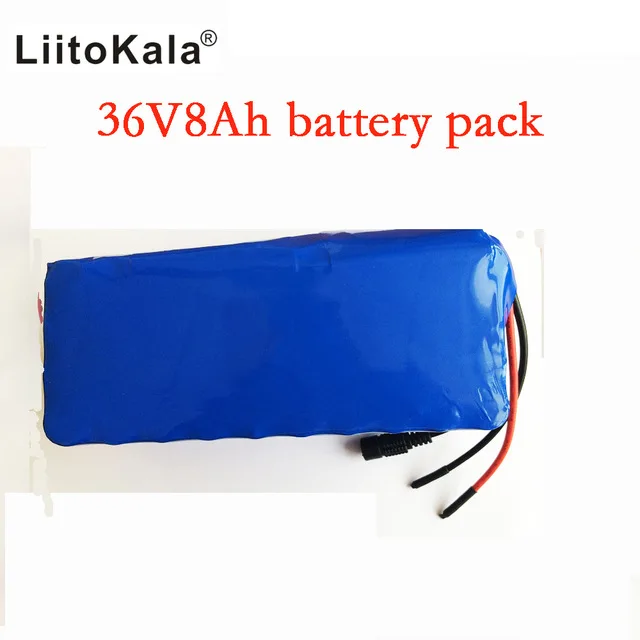 HK liitokala 36 V 8ah литий-высокомощный аккумулятор массовый пакет+ 42 V 2A chager