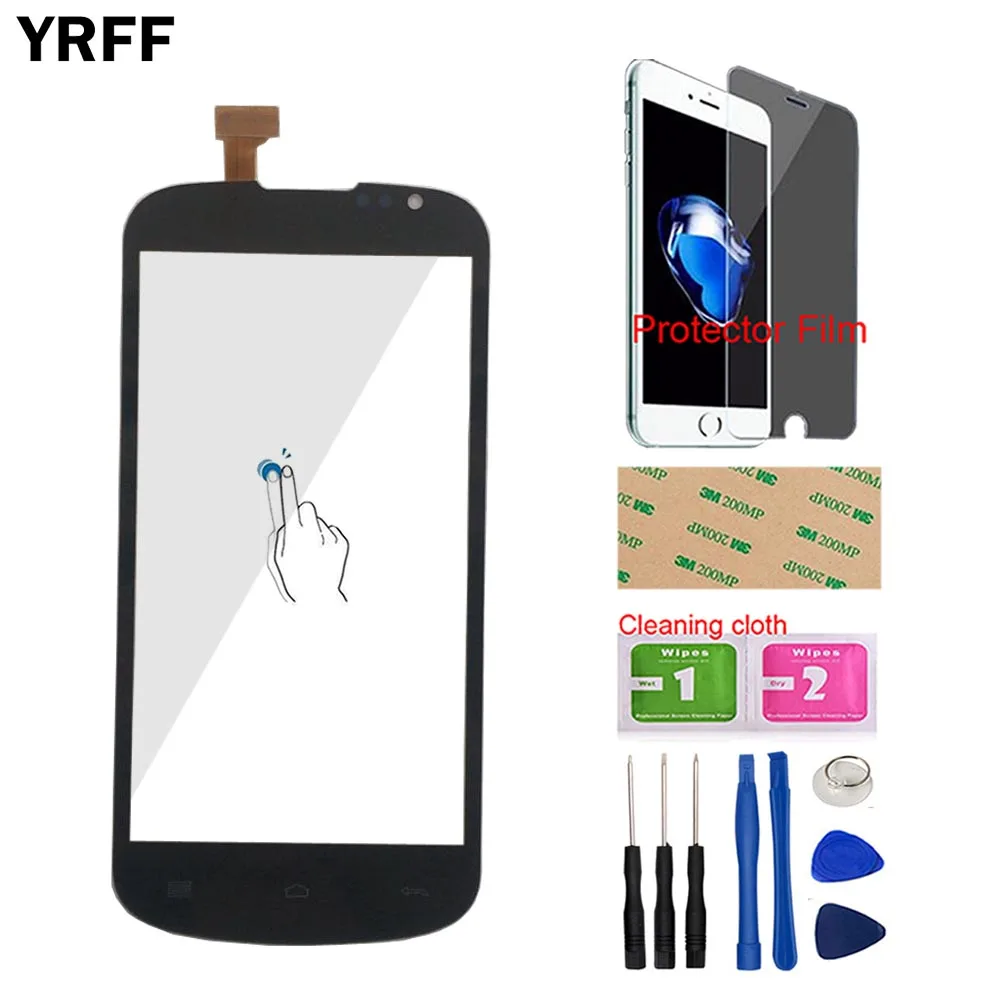 

YRFF 4.5" AAAA Mobile Touch Screen Glass For Highscreen Alpha Rage TouchScreen Touch Screen Panel Digitizer Glass Sensor Gift
