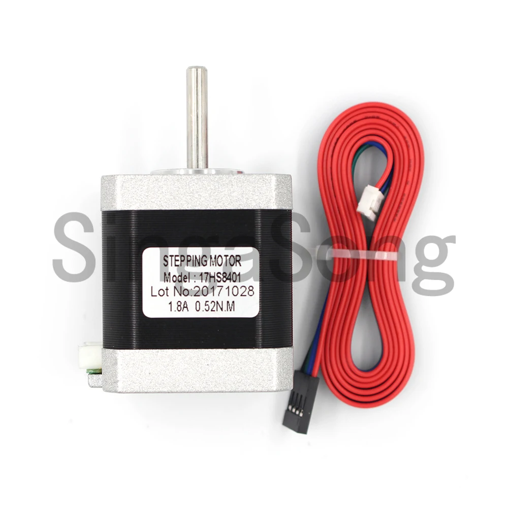 4 lead Nema17 шаговый двигатель 42 Мотор 17HS8401 1.7A CE ROSH ISO CNC лазерный и 3D принтер мотор с
