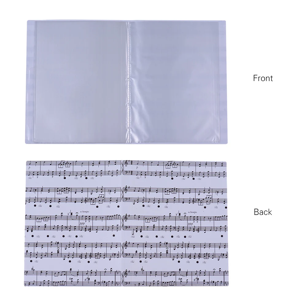 Музыкальный лист оценка файл бумажные документы хранения Папка Держатель пластик A4 размер 40 пакет карманы