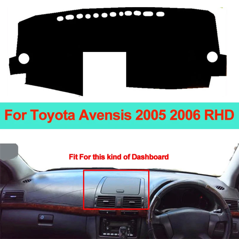 Автомобильный внутренний коврик для приборной панели, коврик, подушка, защита от солнца, приборная панель для Toyota Avensis 2005 2006 LHD RHD, автомобильный Стайлинг