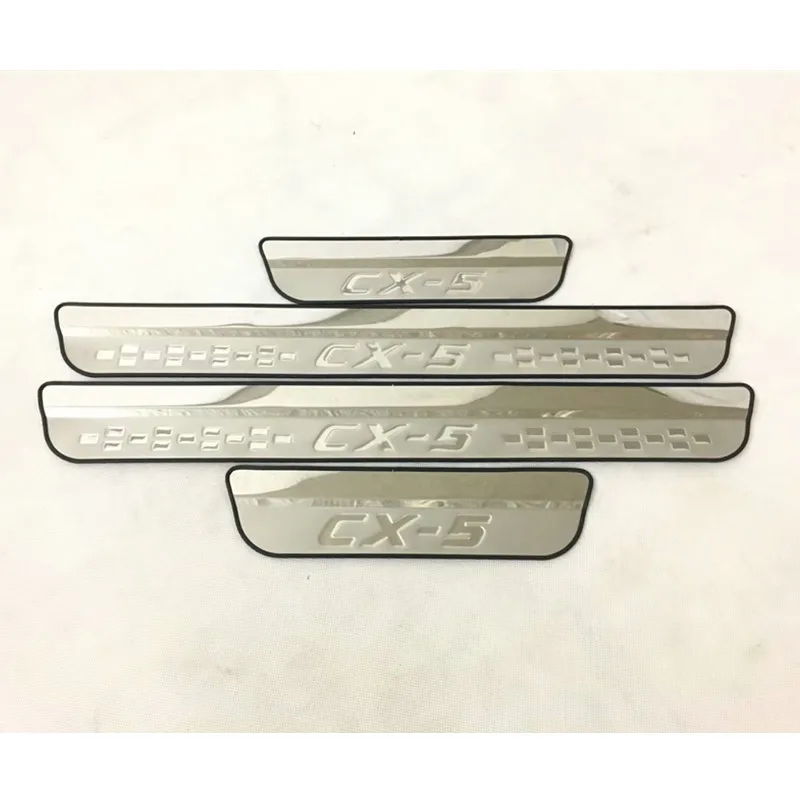 Car-Styling-for-Mazda-CX-5-CX-5-CX5-2107-2018-Door-Sill-Trim-Cover-Scuff