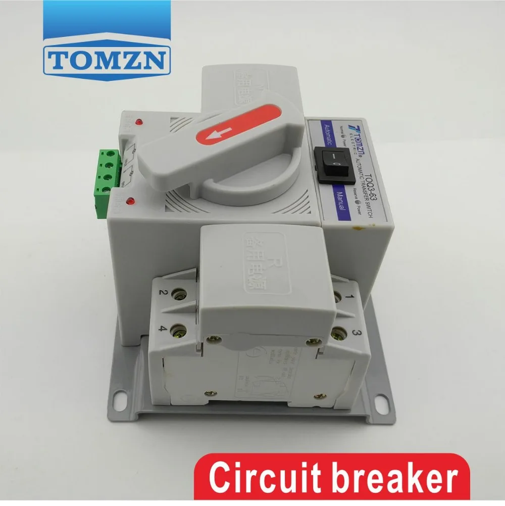 2P 63a 230V MCB тип двойной мощности автоматический переключатель ATS|switch interlock|switch vgaat