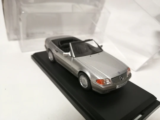 NOR EV 1:43 MB 500SL 1989 модель автомобиля из серебристого сплава литые под давлением металлические игрушки подарок на день рождения для детей