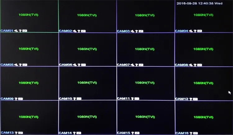 16 channnels 16ch ahd dvr interface picture