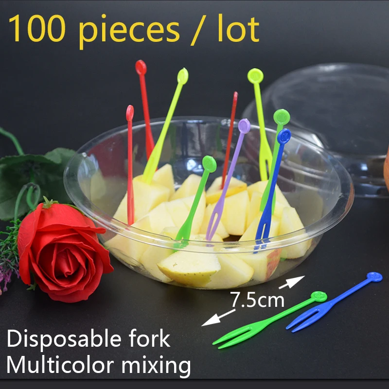 

Fruit food fork Vegetable fork 100pcs/set