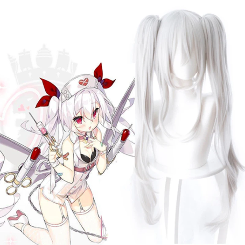 Игра Azur Lane косплэй парики Laffey Косплей термостойкие синтетические конский хвост парики Хэллоуин карнавал вечерние женщины косплэй парики