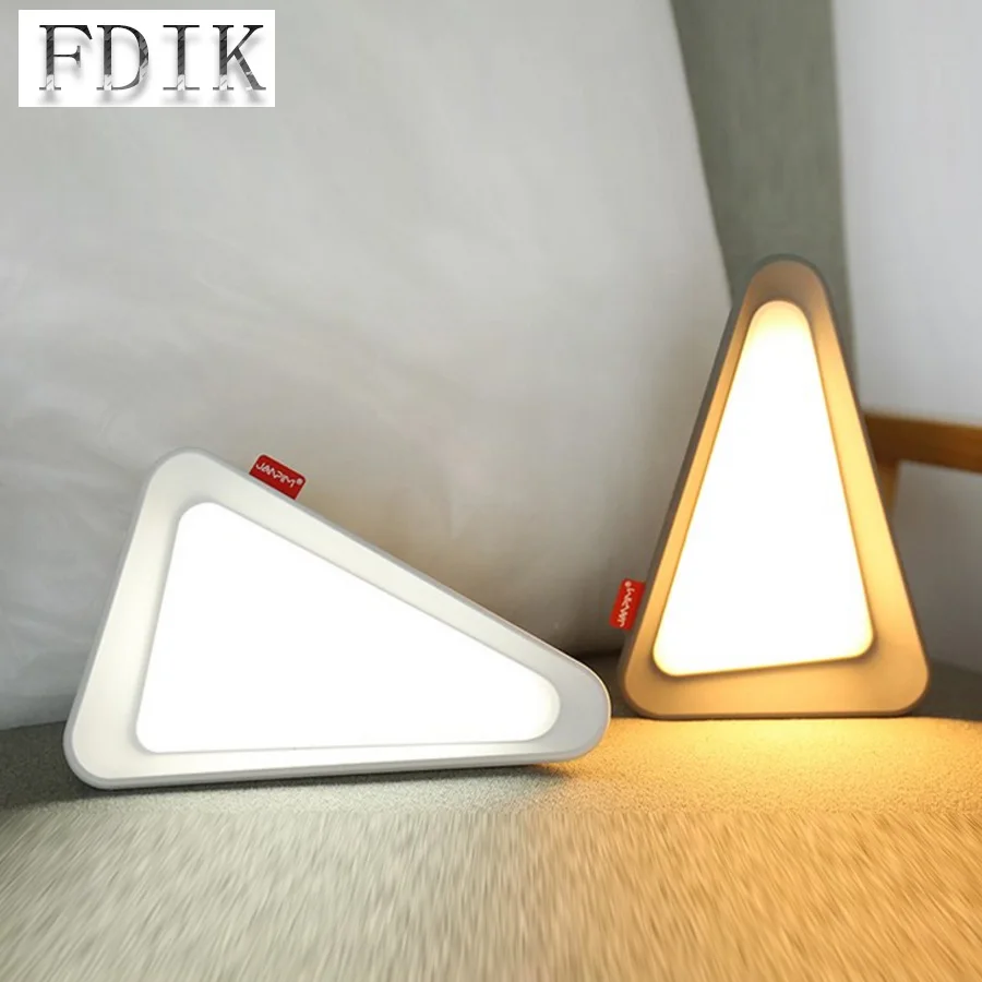 

Triangle Desk Lamps LED Flip Lamp Eye Protection USB Recharging Table Lights Dimming Night Light for Reading Lamp Home lighting