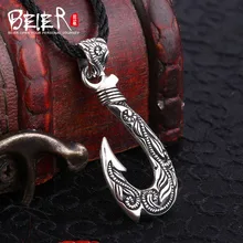 Beier магазин 925 тайский серебряный крючок подвеска, ожерелье Панк модные ювелирные изделия A1799