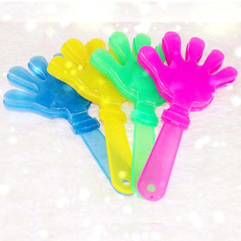 50pcs 24cm Funny Plastic Party Toy Led Glowing Hand Shape Clapper