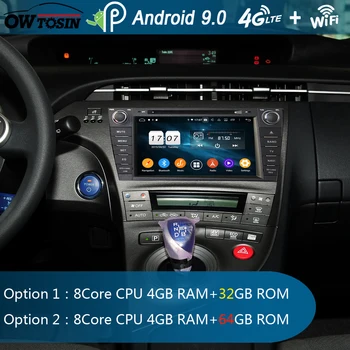

8"IPS Octa Core 4G RAM+64G ROM Android 9.0 Car DVD Radio GPS For Toyota Prius 2009-2015 DSP CarPlay Parrot BT Stereo Adas Player