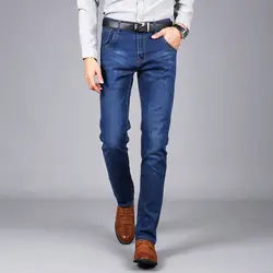 2019 новые джинсы мужские прямые облегающие стиль повседневная мужская одежда тонкие длинные брюки прилив