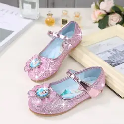HaoChengJiaDe цветок детская кожаная обувь принцесса для маленьких девочек обувь детей блеск Свадебная вечеринка детские ботинки Enfant