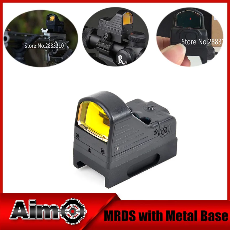 Element Airsoft Mini Red Dot Sight(MRDS) with Metal Base Reflex Sight