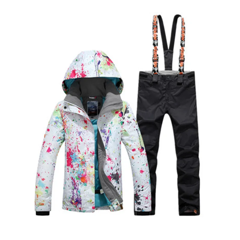 

Women Snow clothing outdoor sports Snowboarding sets Waterproof windproof Winter Mountaineering Skiing suit jackets and pants