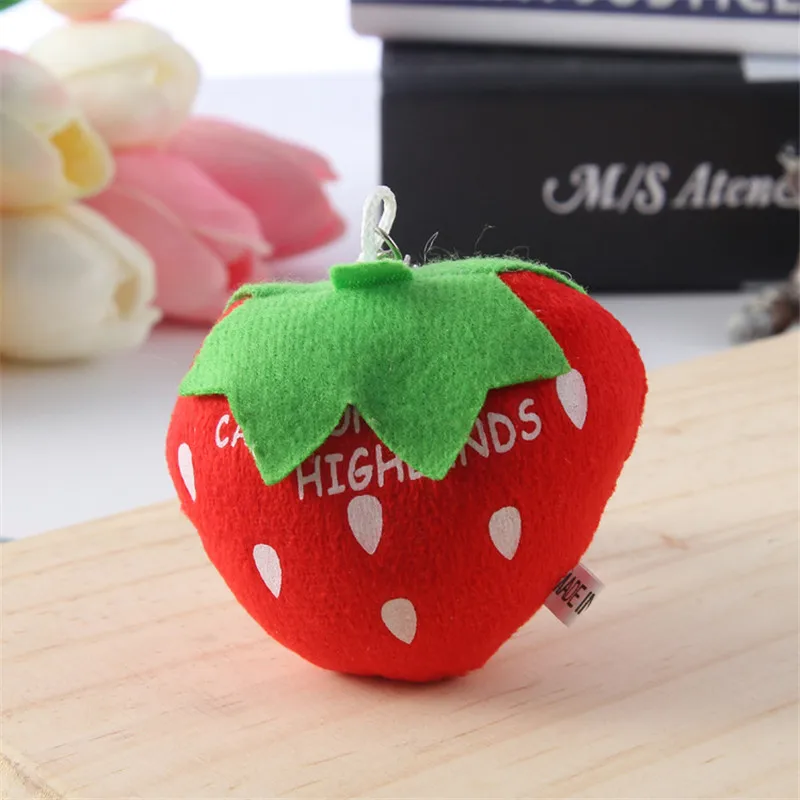 Cute Fruit Vegatable Plush Pendants Toys Lovely Plants Fruits Key Bag Pendants Peluche Dolls 12pcs  (19)