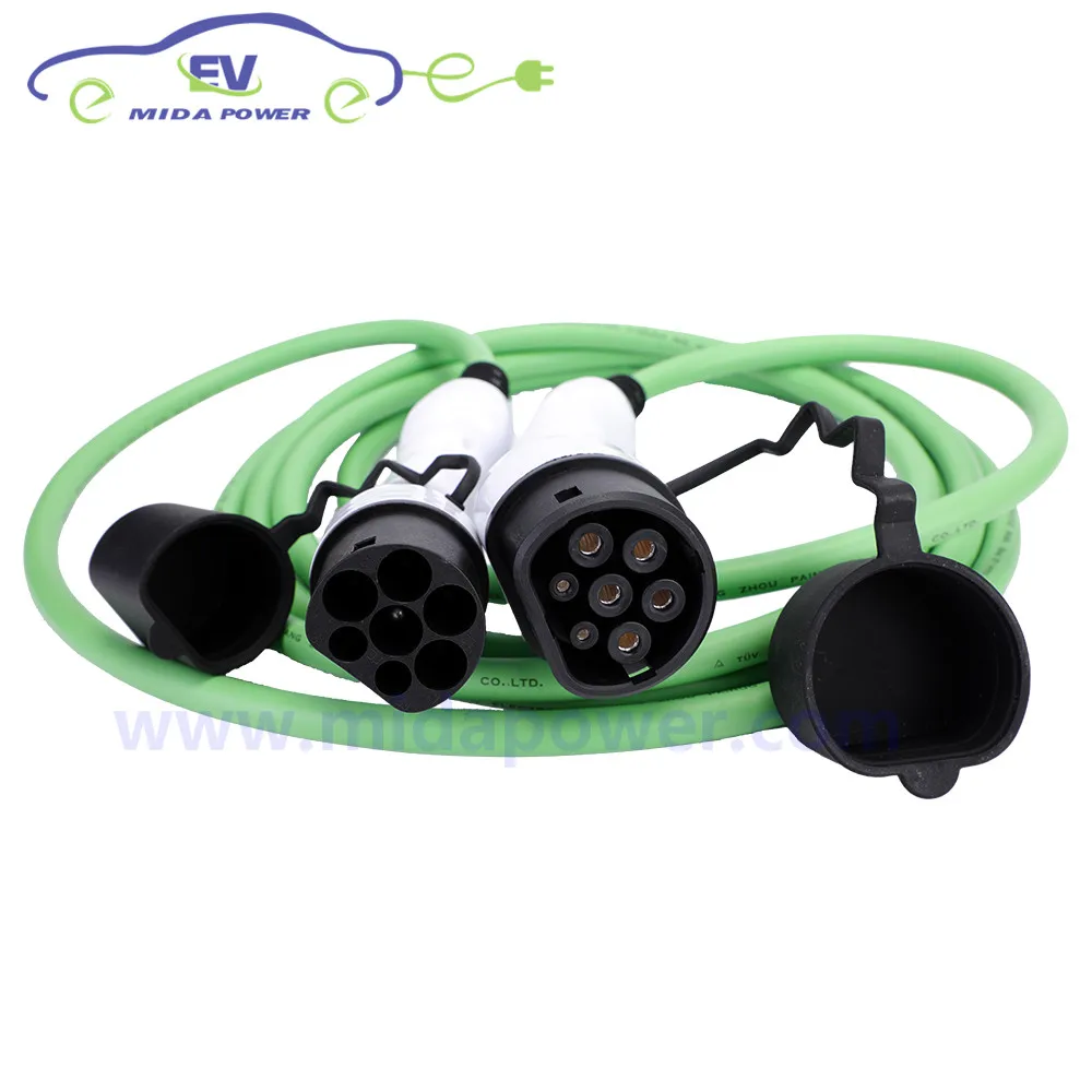 

Cebea 16A 10 meter IEC 62192-2 EV Plug Type 2 Male to Type 2 Female Plug 3x2.5mm2+2x0.5mm2 EV Charging Cable EV Charger station
