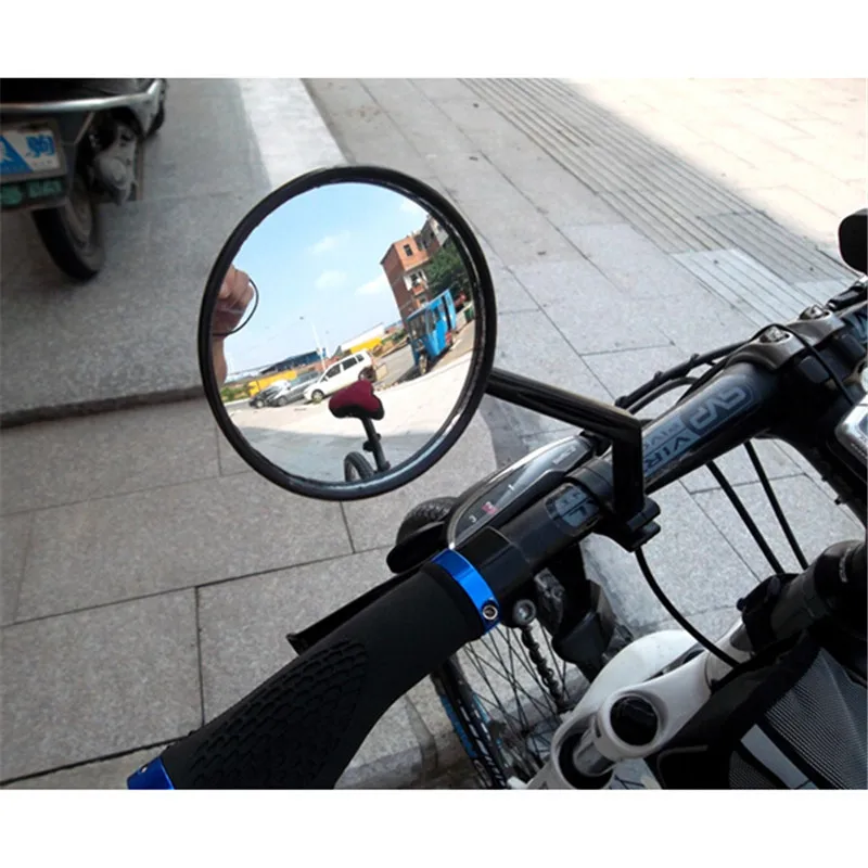 Маленькое круглое зеркало заднего вида для горного велосипеда и силиконовой ручки 202-0077