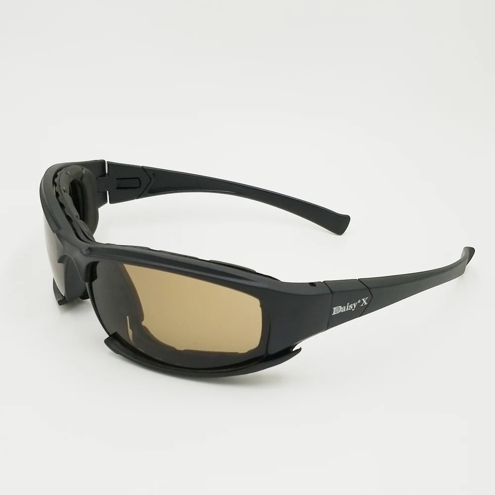 Дейзи C6 X7 велосипедные Поляризованные спортивные солнцезащитный очки 4 линзы тактическое для охоты для стрельбы очки Для мужчин Военная камуфляжная очки для страйкбола