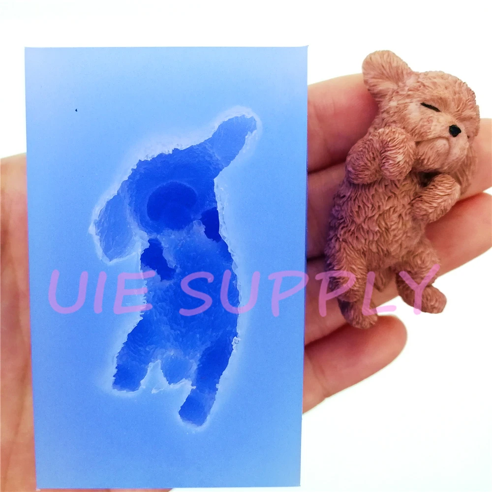 DYL804U 3D Спящая собака силиконовая форма Kawaii помадка украшение торта конфеты