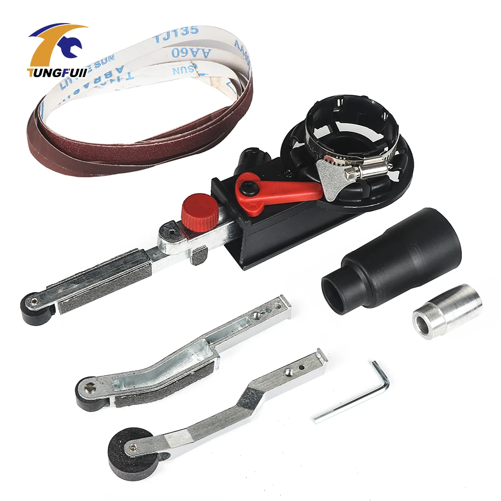 

Sander Machine Sanding Belt Adapter Head Convert M10 With Sanding Belts For 4 Electric Angle Grinder Woodworking Tools