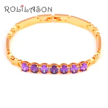 Royal Design Luxury Style Purple AAA Zirconia Gold Tone Love Gifts Zircon Fashion Jewelry for Women TB1041