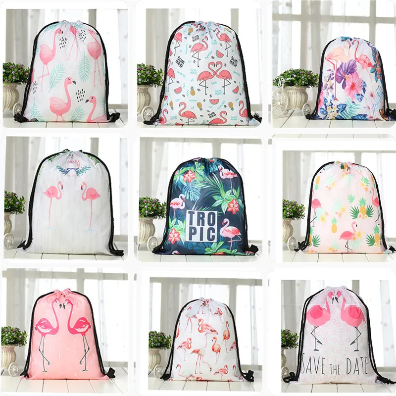 

1Pcs 2019 New Flamingo Backpack Hawaiian Party 3D Print Travel Soft Back Ladies Children Gift Mochila Belt Bag Baby Shower Kid,Q
