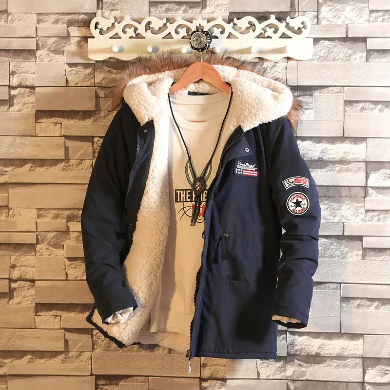 2016 Winter Men’s Jacket Parka Thick Warm Cotton Jacket Men Hooded Parka Men