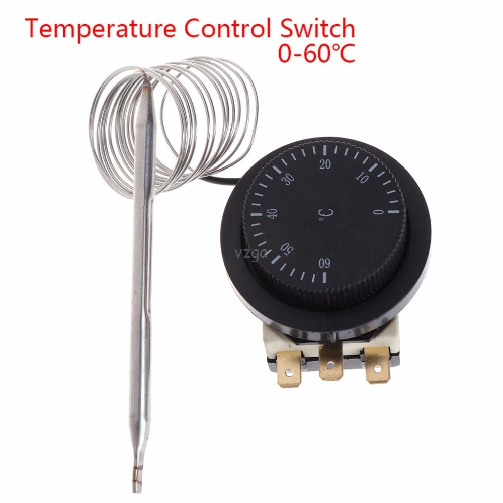 

250V/380V 16A 0-60 degree Temperature Control Switch Capillary Thermostat Controlled N26 dropship