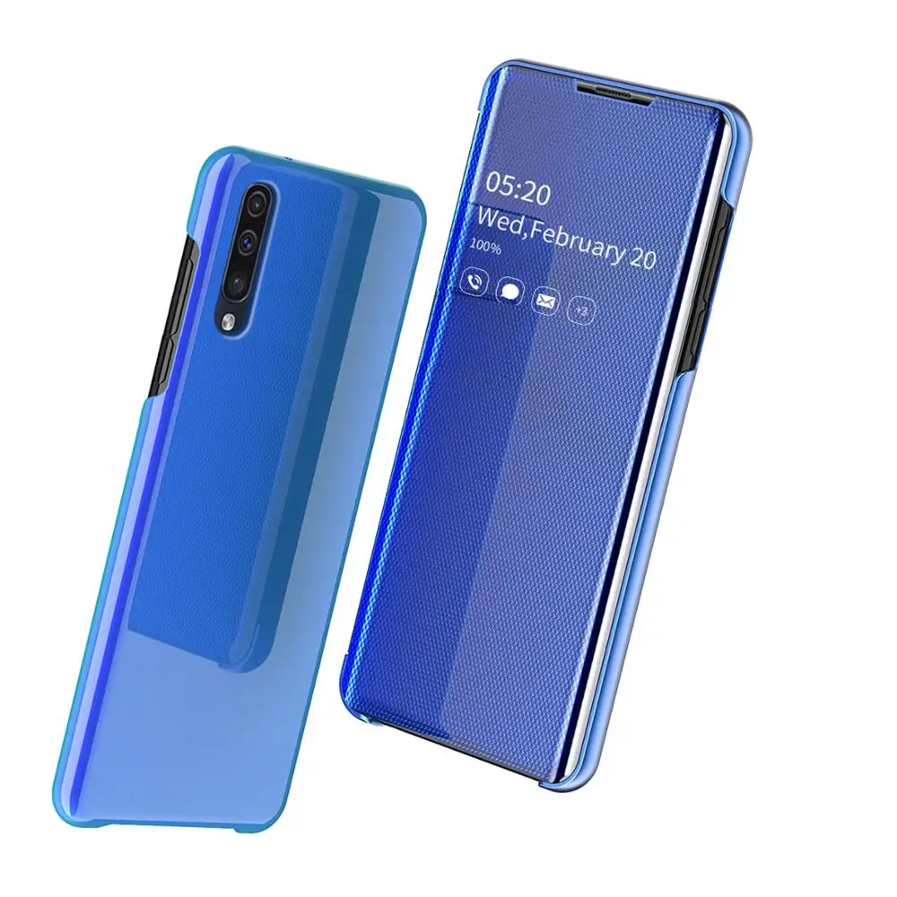 

Smart Mirror Flip Phone Case For Samsung Galaxy A50 A30 A70 A750 Clear View Cover For Samsung S10 S9 S8 Plus S7 Note 10 9 8 Case