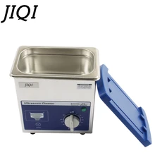 JIQI 80w small Ultrasonic cleaner timer 0 7L 40KHZ for Household glasses jewelry Dental Watch Toothbrushes