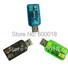Лидер продаж 3D USB аудио адаптер Звуковая карта, post air 50 шт./лот