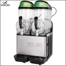 XEOLEO двухтанковая машина 12 л* 2 из нержавеющей стали, машина для таяния снега 220 В, машина для мороженого, дозатор холодных напитков