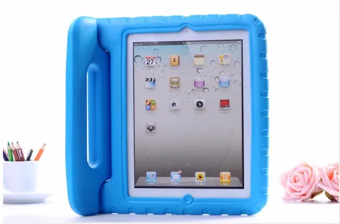 Для Apple ipad 2 3 4 EVA пены противоударный чехол для ipad 2 ipad 3 ipad 4 Funda Coque Дети Ручка Стенд защитный чехол