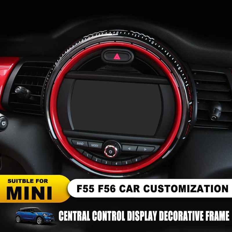 Сменная наклейка на рамку дисплея для BMW Mini Cooper F55 F56 аксессуары экрана управления