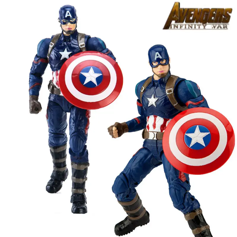 Коллекционная игрушка из ПВХ с изображением Капитана Америки|figures collectibles|pvc action