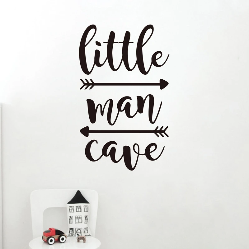 Little Man Cave Wall Sticker Baby Boy Room Decor