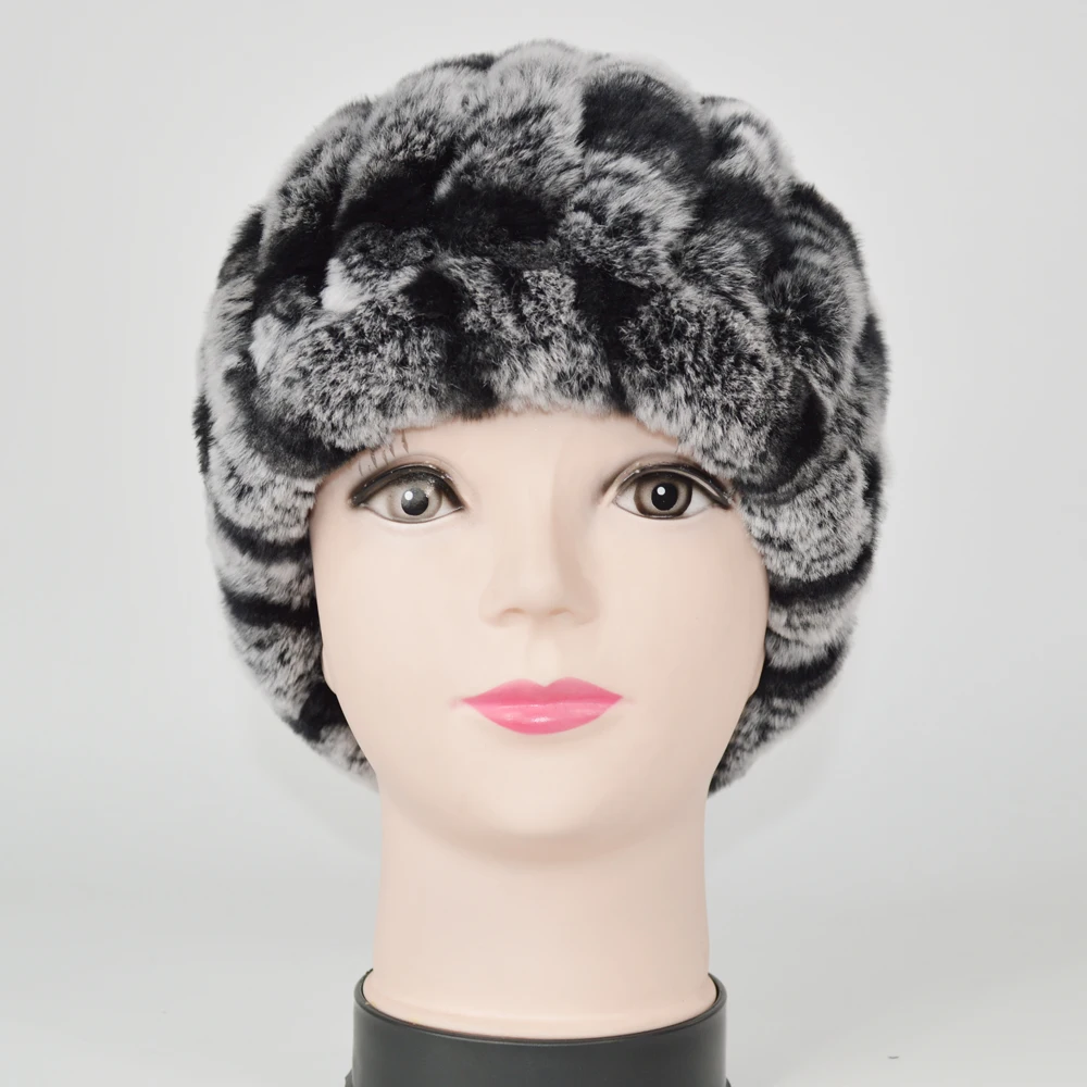 Женский русский женский шарф из меха кролика рекс ручной работы вязаный ...