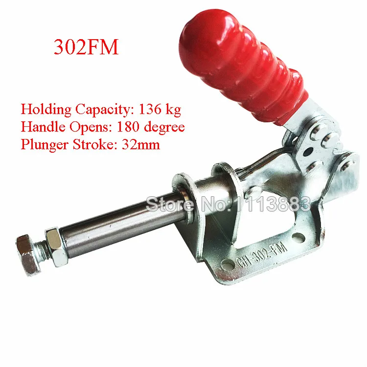 

5PCS Holding Capacity 136KG 300LBS Pull Push Type Toggle Clamp 302FM
