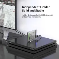 sata ל Orico HDD מארז 2.5 אינץ SATA ל- USB 3.0 / מסוג C שקוף USB3.0 כונן קשיח מארז תמיכה UASP פרוטוקול SATA3.0 SSD Case (3)