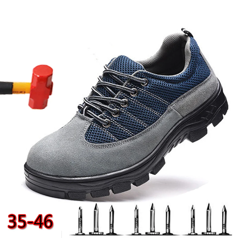 

Men's Wear-resistant Non-slip Vulcanized Shoes Breathable Casual Sports Chuteira 2019 New Deodorant Puncture Safety Shoes