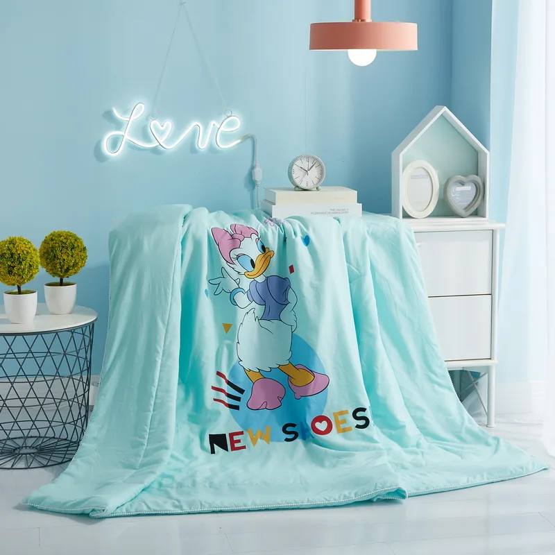 Дисней летнее стеганое одеяло мультфильм мини мышь принт homd Декор подходит для девочек Дети Взрослые одеяло постельные принадлежности Лидер продаж подарок - Цвет: LFXB8