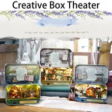 DIY кукольные домики для детской коробки театральный лес Рапсодия 3D Мини DIY деревянная головоломка кукольный домик мебель украшения игрушки для домов