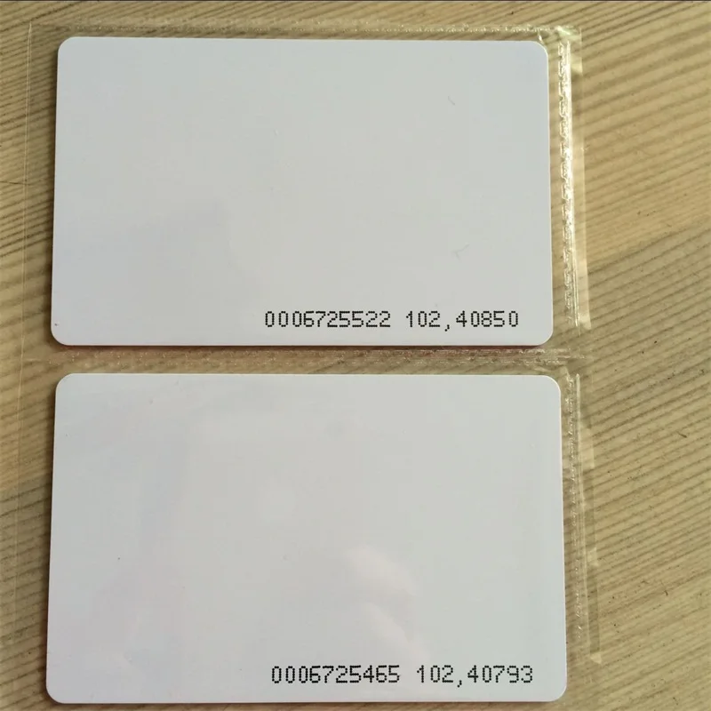 10 шт./лот Высокое качество 125 кГц EM ID карта контроля доступа TK4100 RFID белая для к